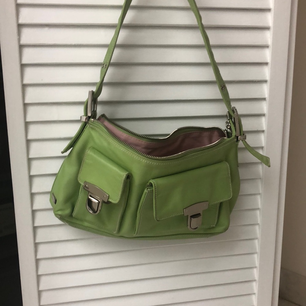 Lime  Green Perlina bag mint condition 12 x 7